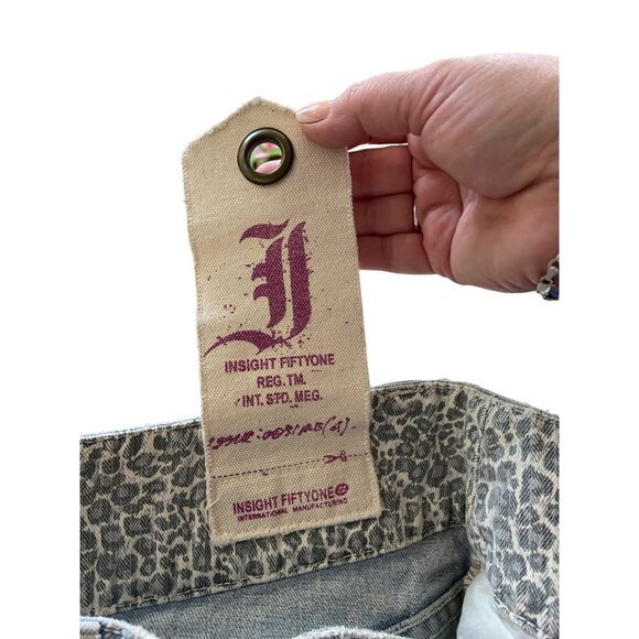 Insight 51 Micro Mini Skirt Blue Size XL Y2K - Picture 4 of 12